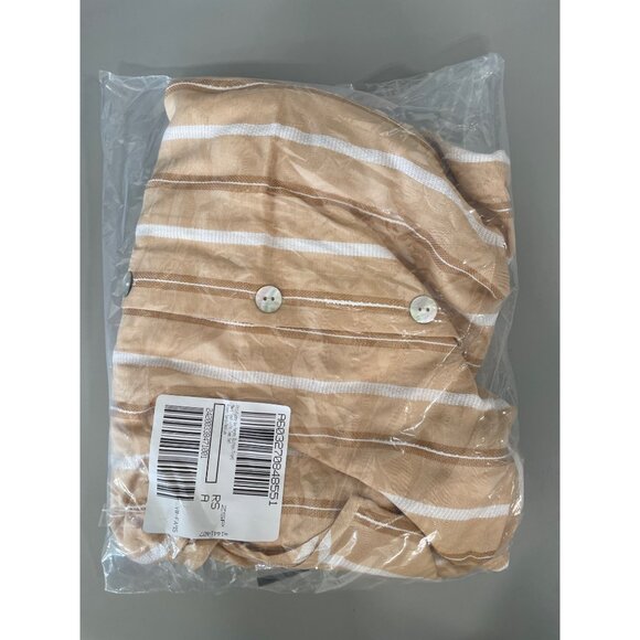 Attitudes by Renee Button Front Maxi Vest with Tee Set Womens M Roman Sand NEW - Picture 3 of 7